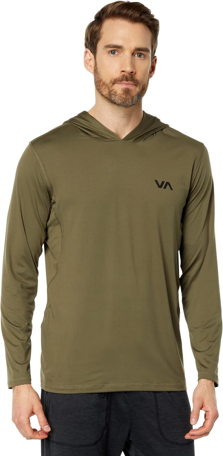 

Толстовка с длинными рукавами и пуловером Sport Vent RVCA, цвет Olive