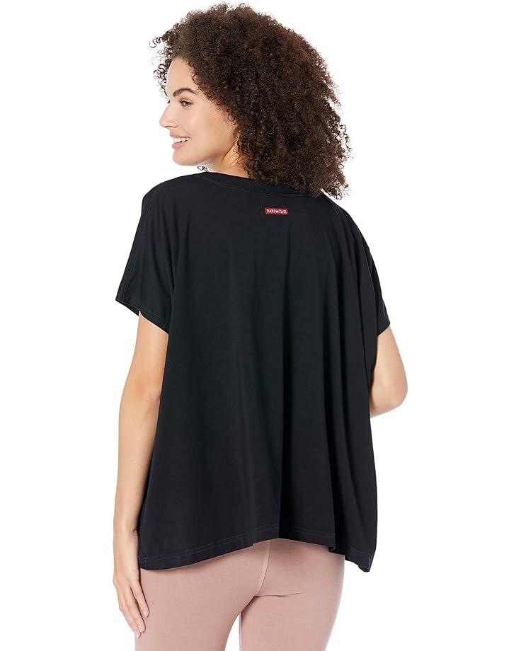 

Футболка Hard Tail V-Neck Boxy Lounge Tee, цвет Past Midnight