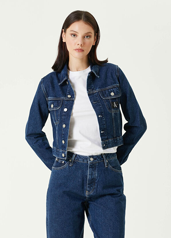 

Укороченная джинсовая куртка 90-х годов Ck Jeans, синий