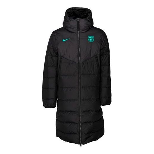 

Пуховик Nike Strike Solid Color logo hooded Soccer/Football Down Jacket Black, черный