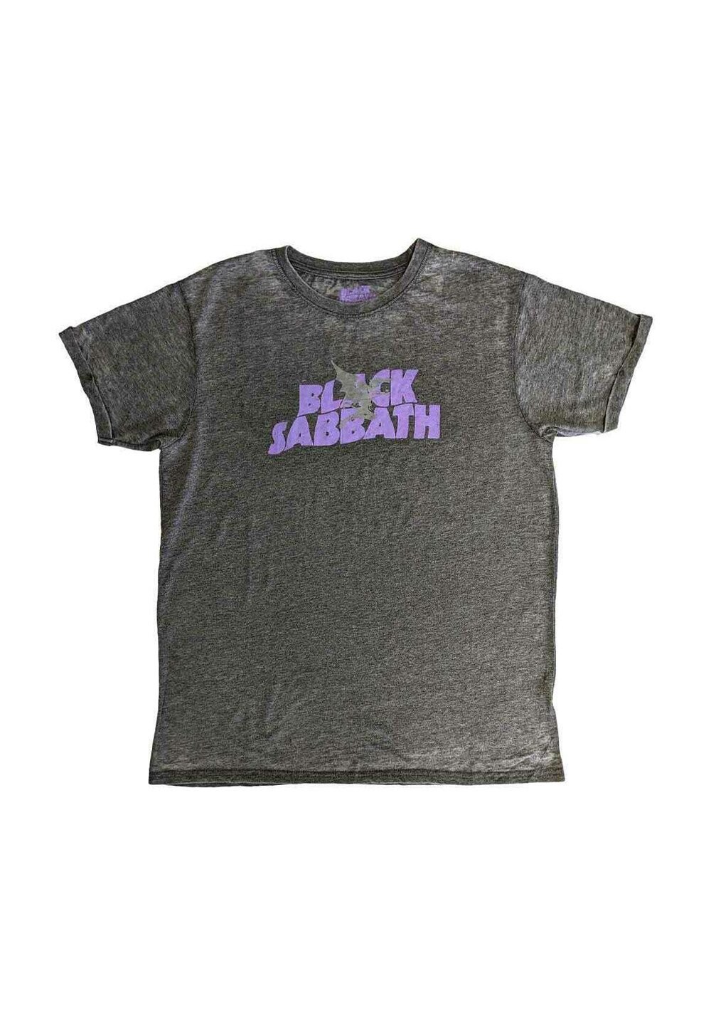 

Футболка с принтом SABBATH LOGO AND DAEMON BURNOUT Paradiso Clothing, темно-серый