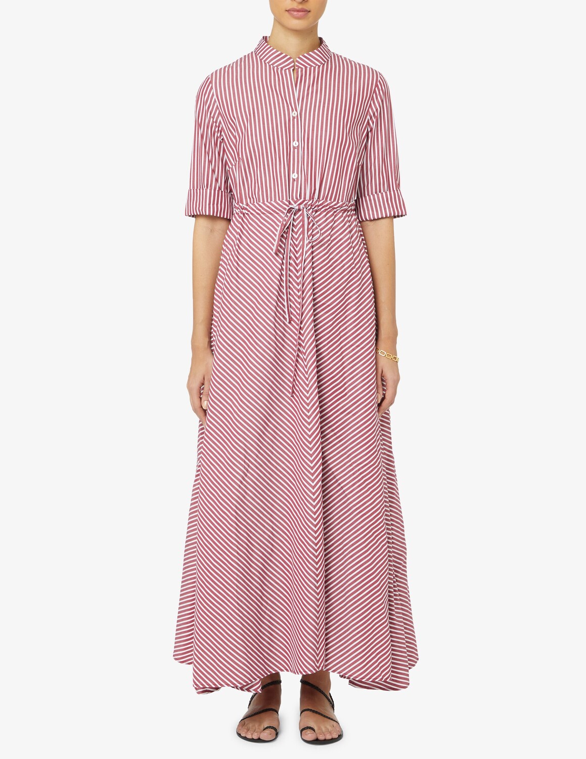 

Длинное хлопковое платье Margherita LAVI Couture, красный