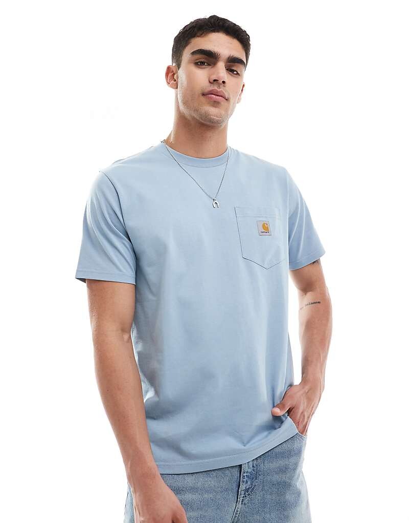 

Carhartt WIP – Голубая футболка с карманом