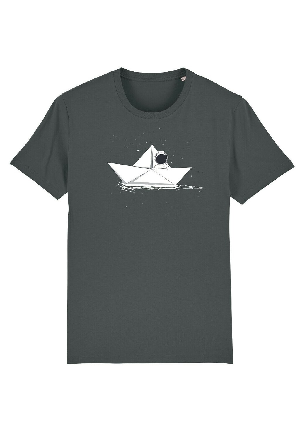 

Футболка с принтом ASTRONAUT IN PAPER BOAT Watapparel, цвет anthracite