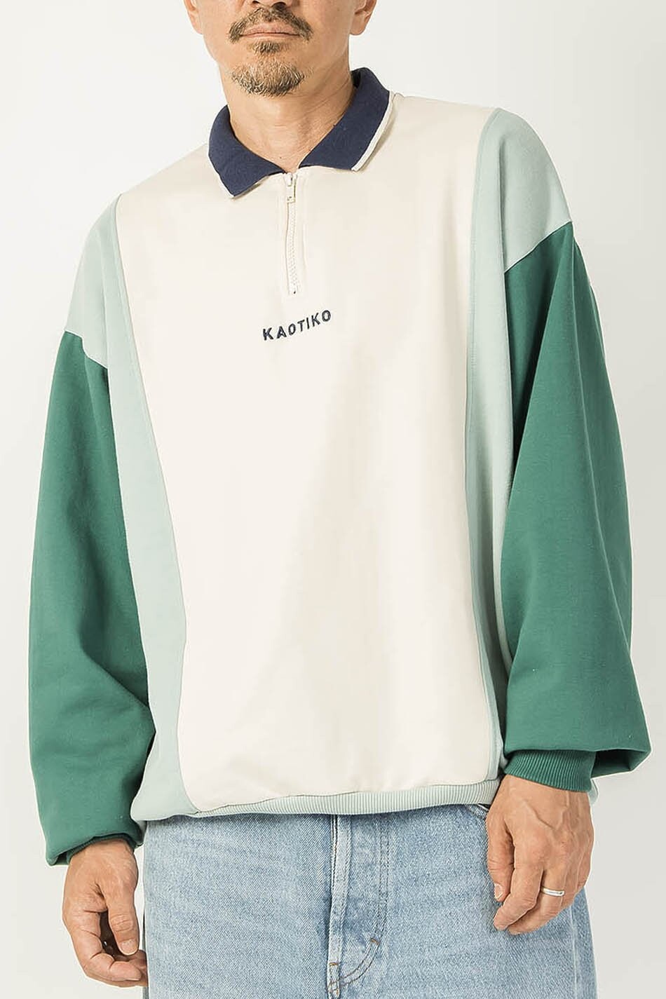 

Толстовка CREW ETIENNE UNISEX Kaotiko, цвет basil/cloud/bone