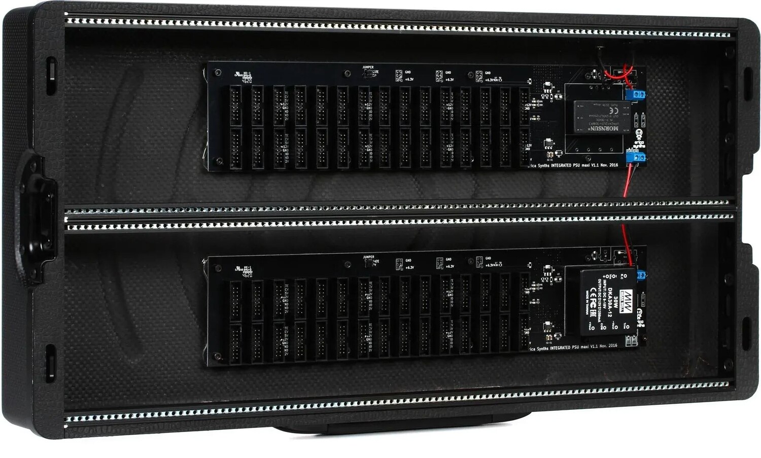 

Дорожный кейс из углеродного волокна Erica Synths, 2 x 104HP, еврорэковый кейс с блоком питания