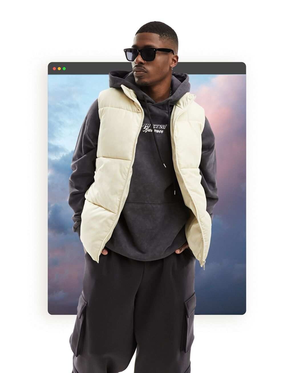 

Бежевый пуховик ASOS DESIGN