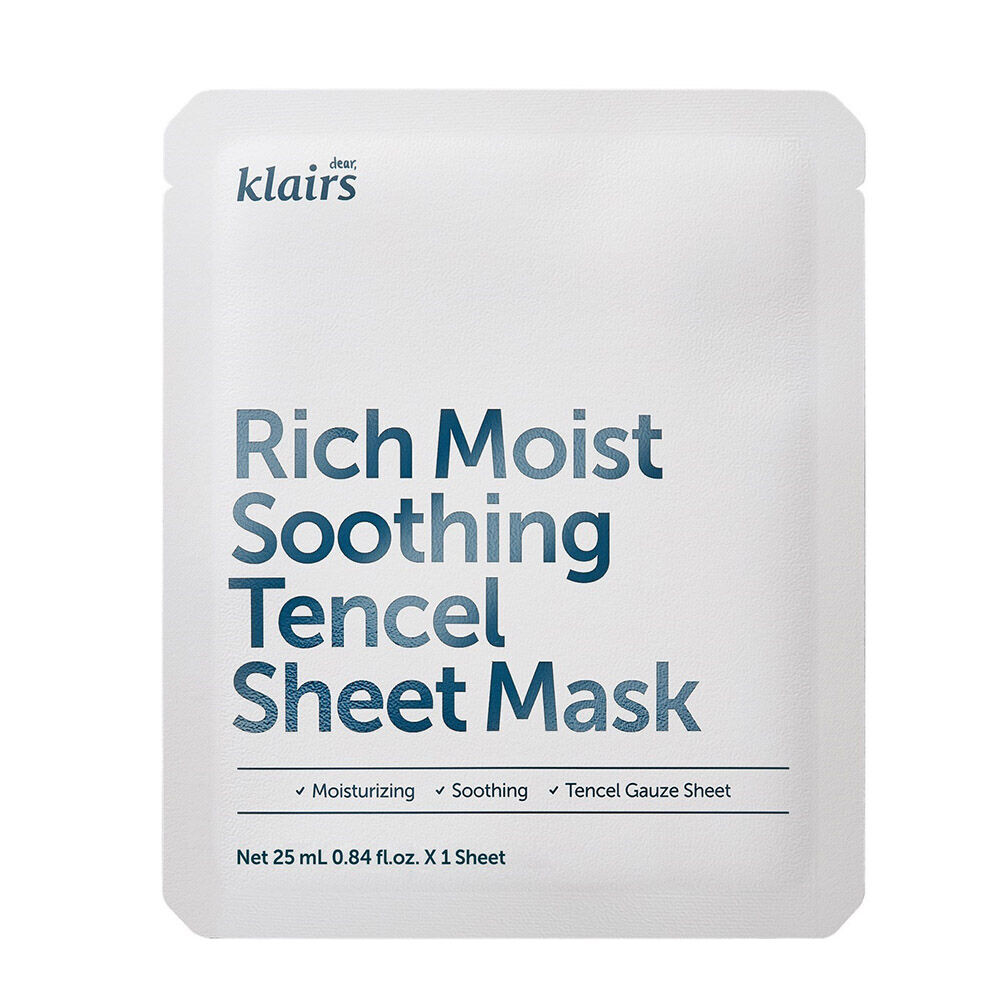 

Успокаивающая маска для лица Dear Klairs Rich Moist Soothing Tencel Sheet Mask, 25 мл