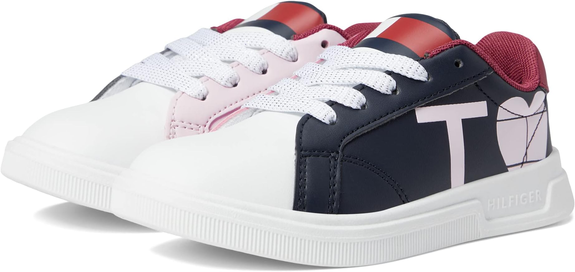 Кроссовки Cayman Graphic Tommy Hilfiger, цвет White/Navy/Pink/Wine