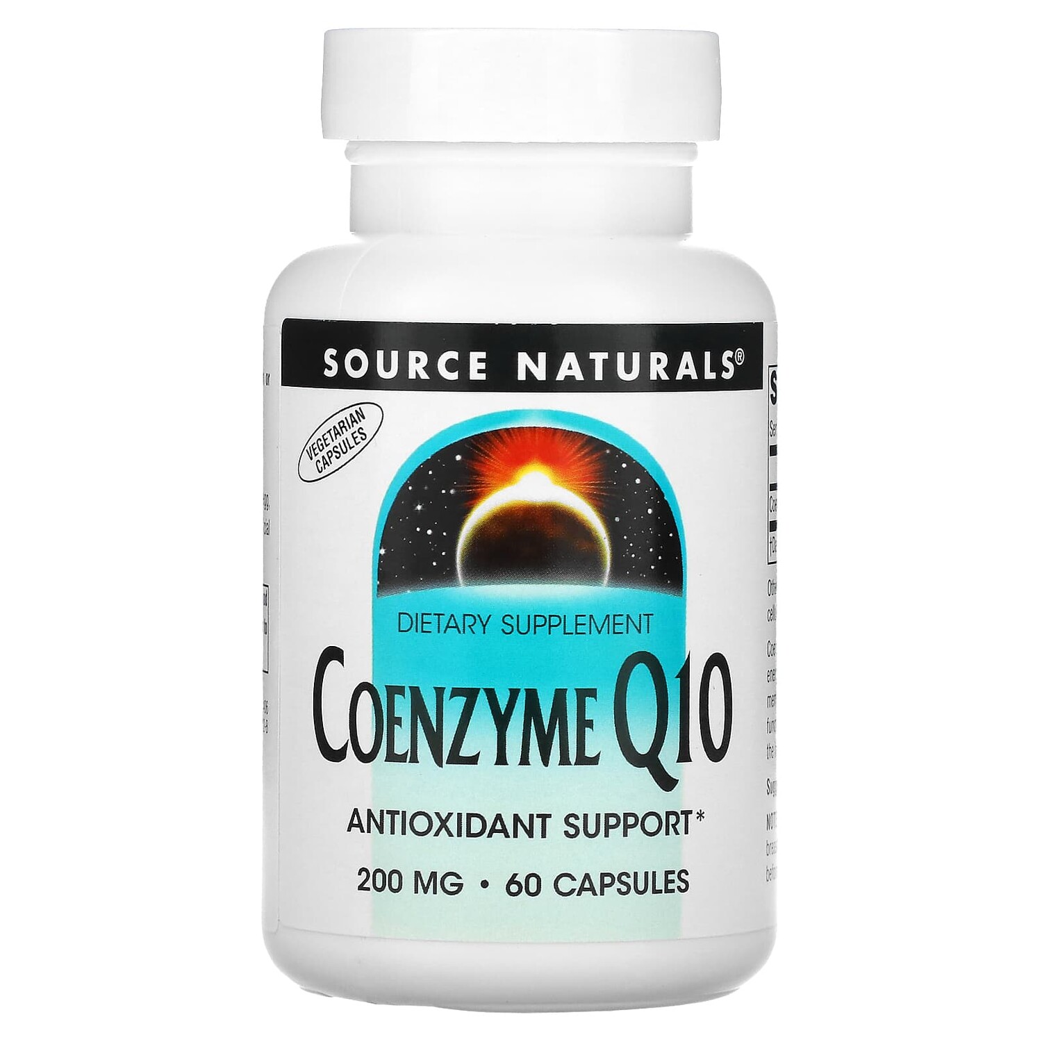 

Коэнзим Q10, 200 мг, 60 капсул, Source Naturals