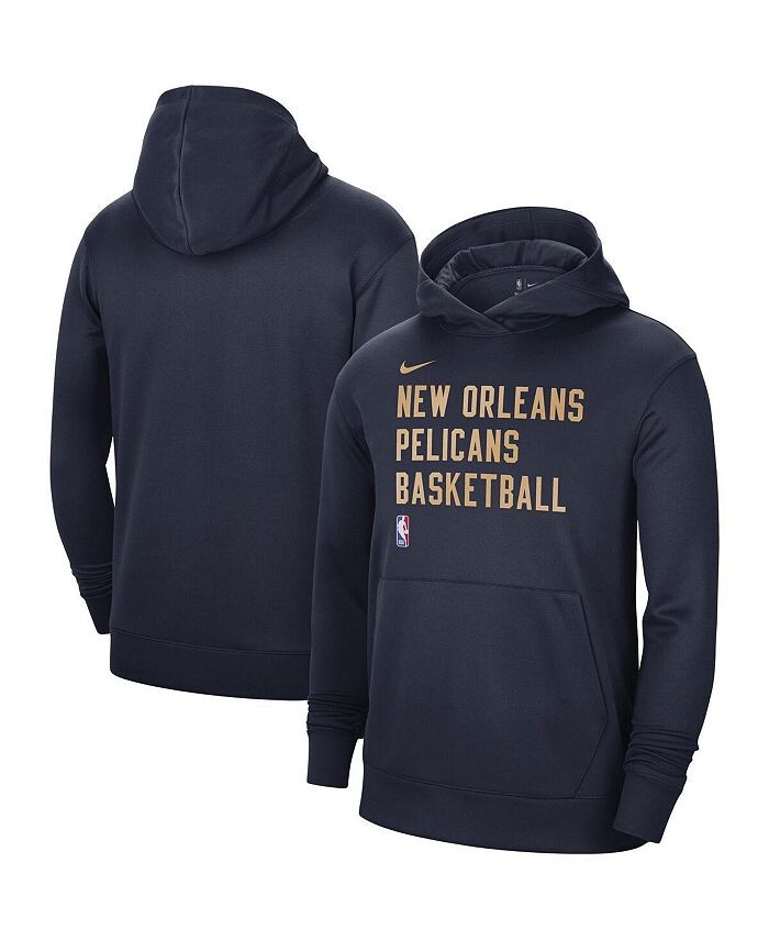 

Мужской и женский темно-цвет Navy пуловер с капюшоном New Orleans Pelicans 2023/24 Performance Spotlight для тренировок на корте Nike, цвет Navy
