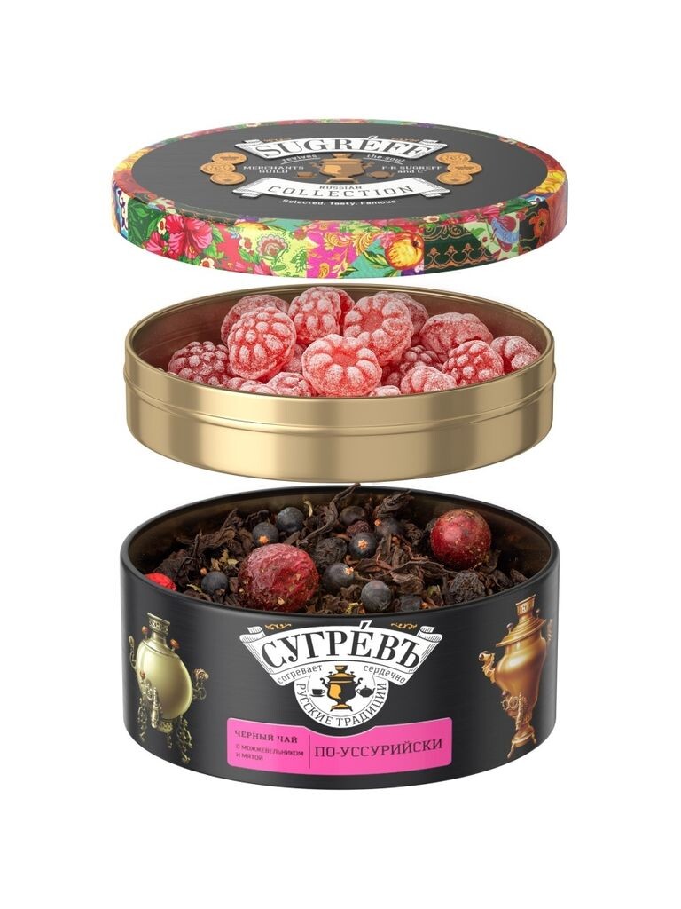 

Чайный сервиз Sugreff с уссурийскими сладостями, 90 г Sia Belevskaya Pastila