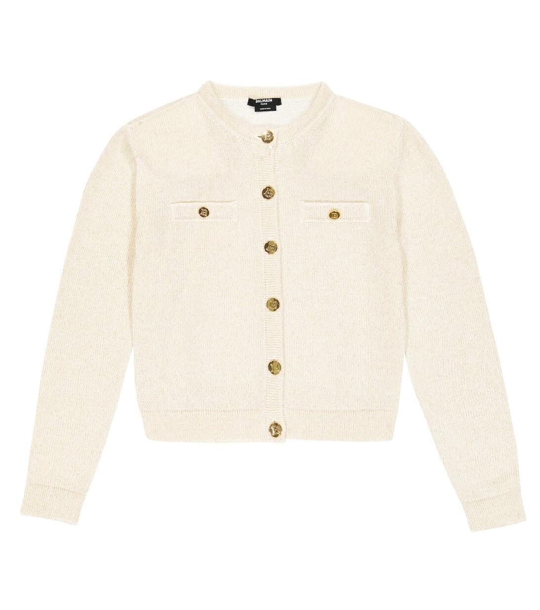 

Хлопковый кардиган Balmain, нейтральный
