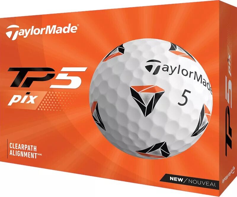 

Мячи для гольфа TaylorMade 2021 TP5 пикс., мультиколор