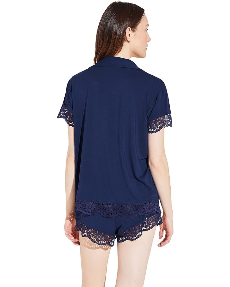 

Пижамный комплект Eberjey Beatrix - The Short PJ Set, темно-синий