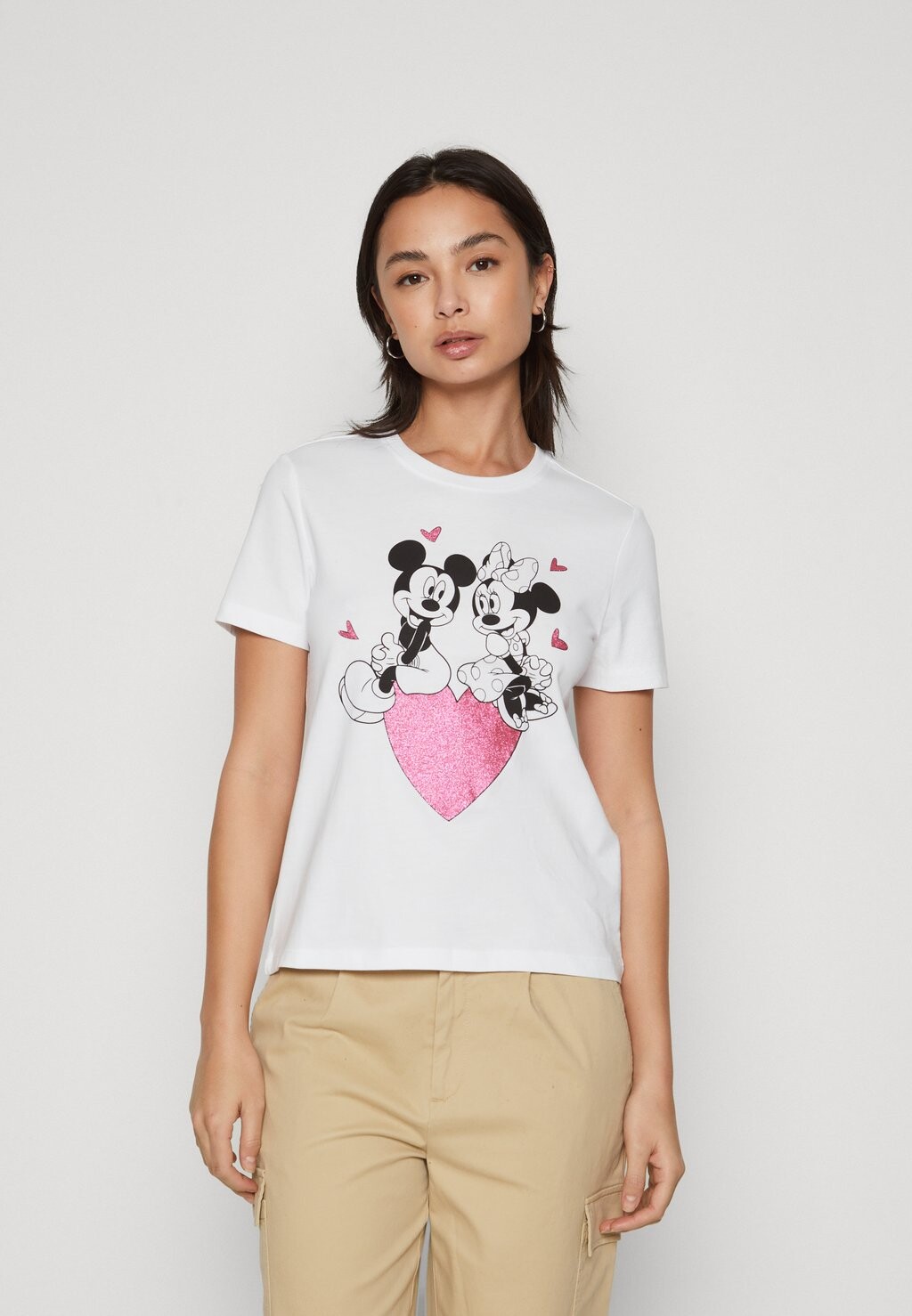 

Футболка с принтом ONLMICKEY LIFE VALENTINE ONLY Petite, белый