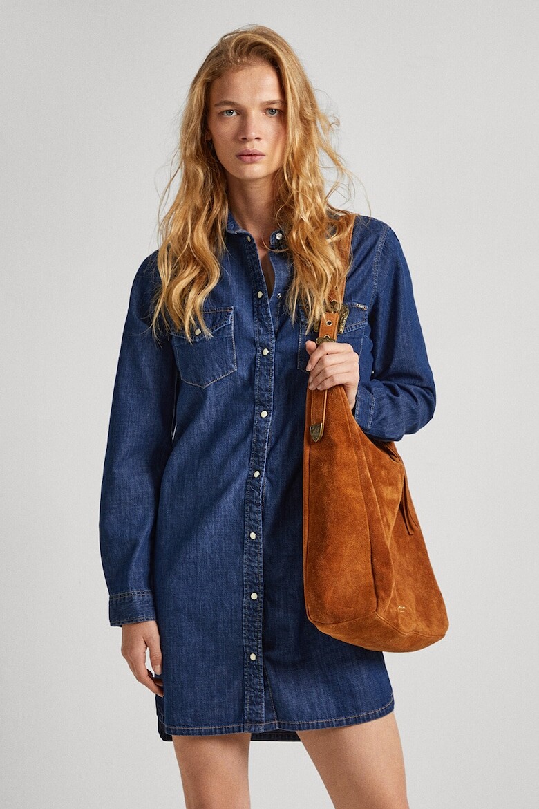 

Платье-Рубашка с карманами Pepe Jeans London, синий