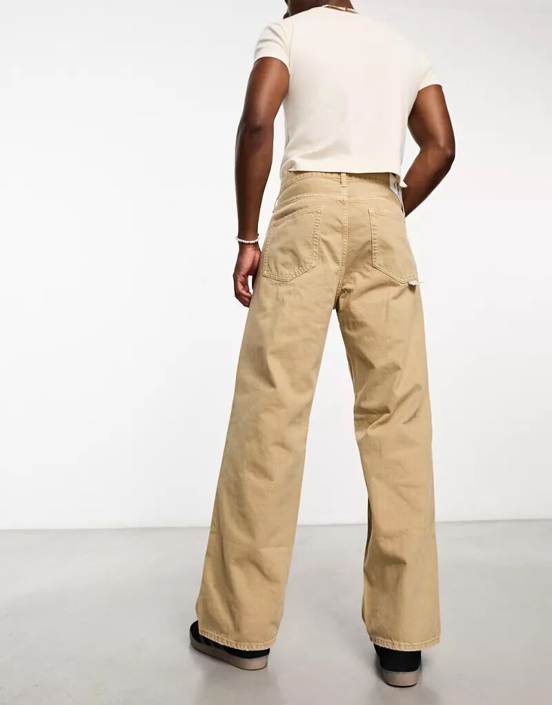 Бежевые мешковатые джинсы Calvin Klein — эксклюзивно для ASOS