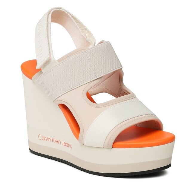 

Сандалии Calvin Klein Jeans WedgeSandal Webbing, экрю