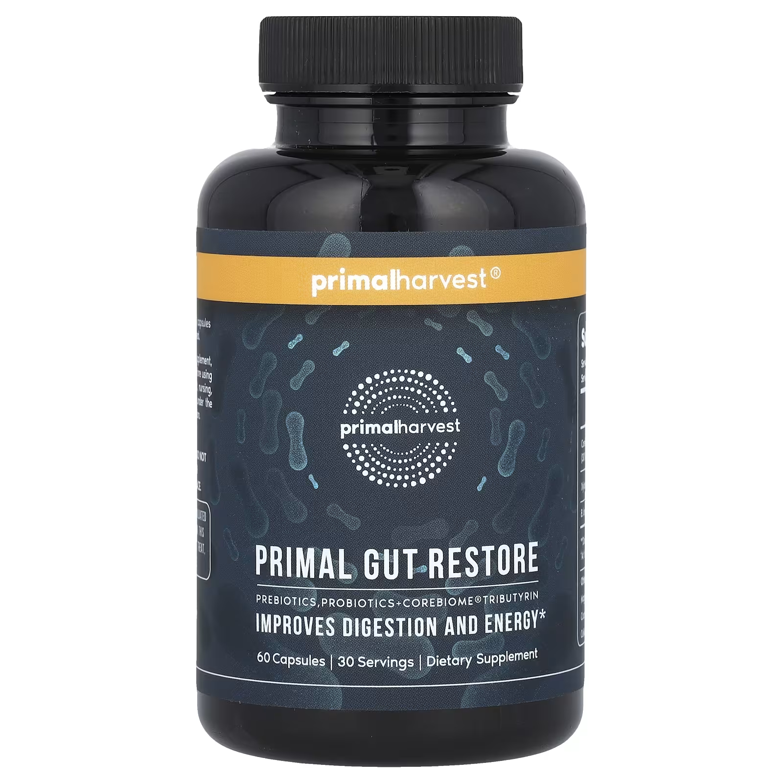 Пищевая добавка Primal Harvest Primal Gut Restore, 60 капсул primal harvest primal пребиотическая клетчатка 300 г