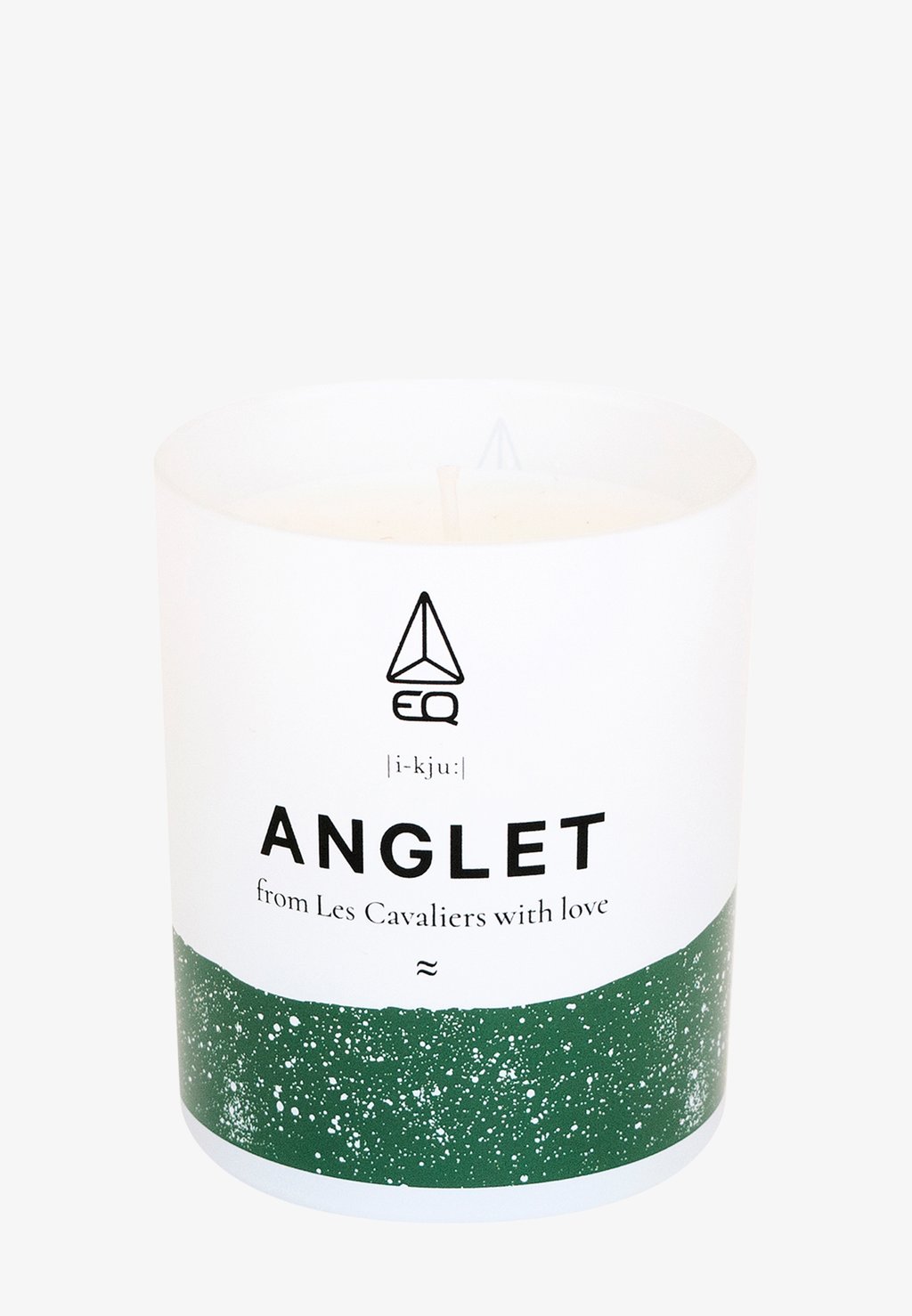 Ароматическая свеча Bougie Parfumée Candle Anglet EQ, белый ароматическая свеча payot bougie harmonisante 1 шт