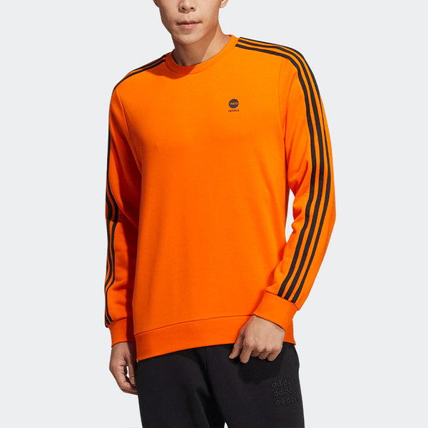 Толстовка Men's adidas neo Ce 3s Swt Casual Sports Round Neck Pullover Orange, мультиколор