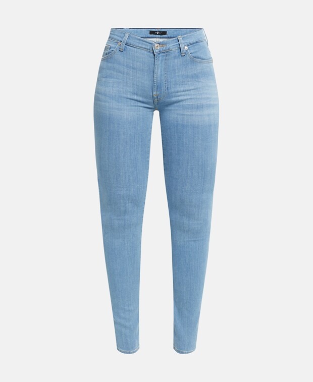 

Джинсы скинни 7 for all Mankind, светло-синий