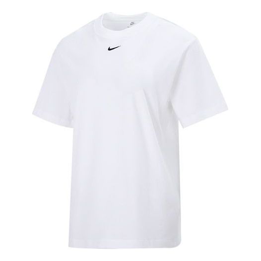 Футболка (WMNS) Nike AS W Nike Sportswear ESSNTL Tee BF LBR White, белый