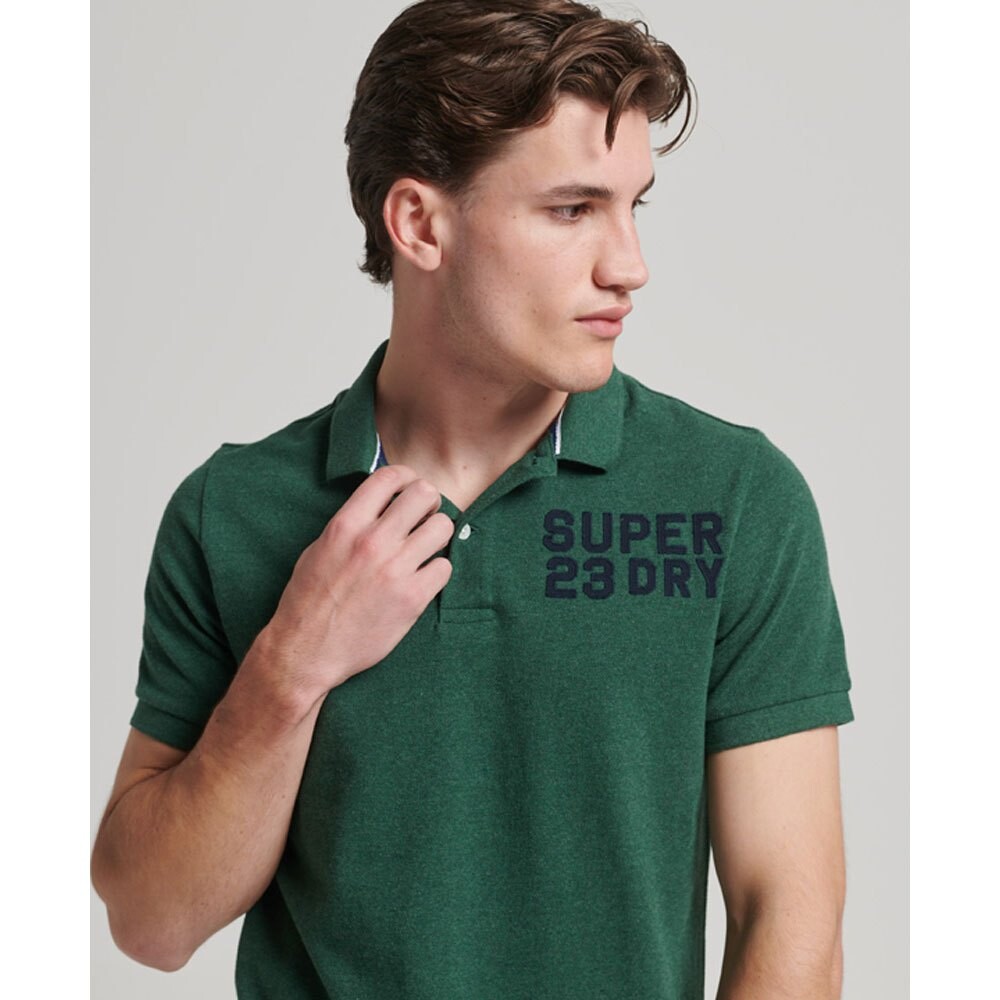 

Поло Superdry Vintage Superstate, зеленый