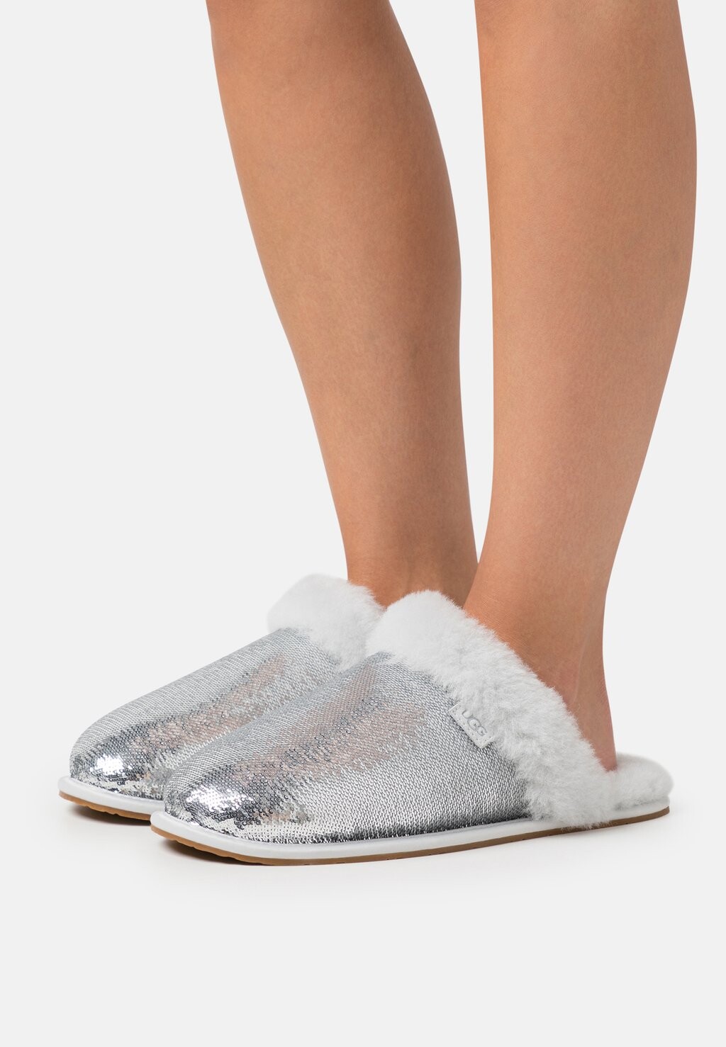 

Тапочки SCUFFETTE MIRROR BALL UGG, серебристый