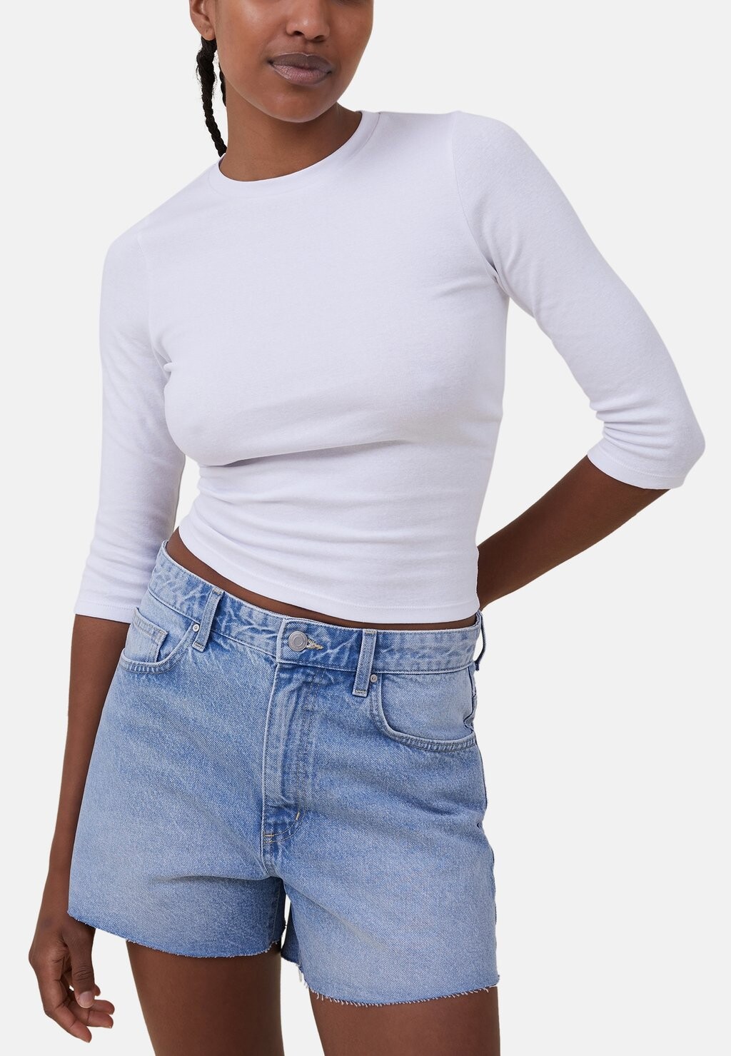 

Футболка с длинным рукавом Jamie Sleeve 3/4 Cotton On, белый