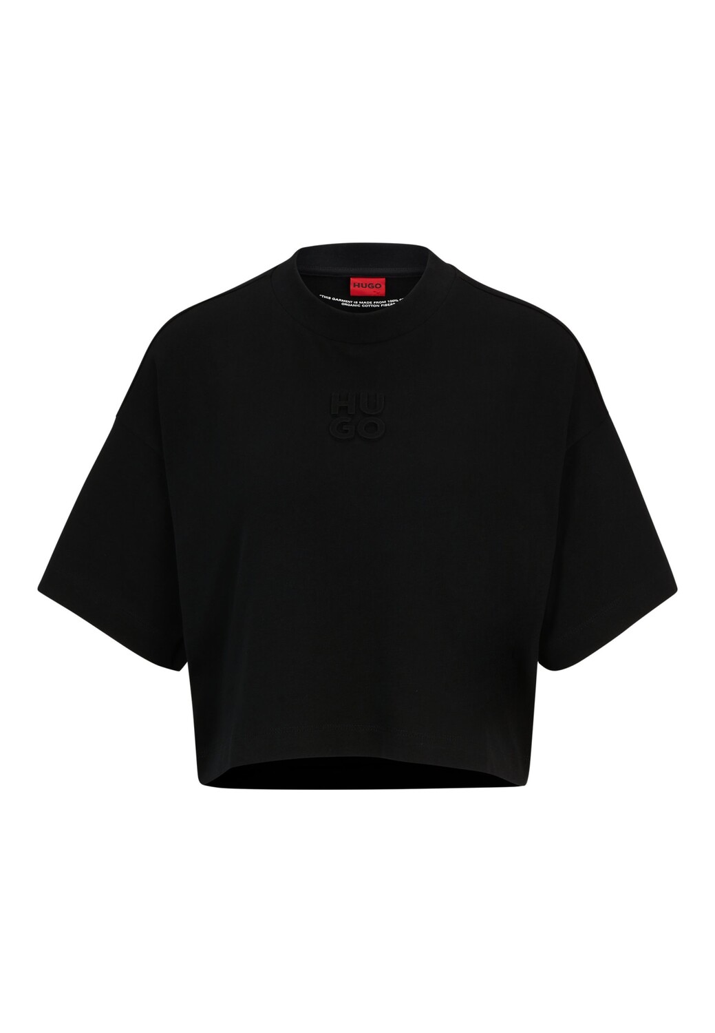 

Футболка HUGO CROPPED TEE_6 Relaxed Fit, черный