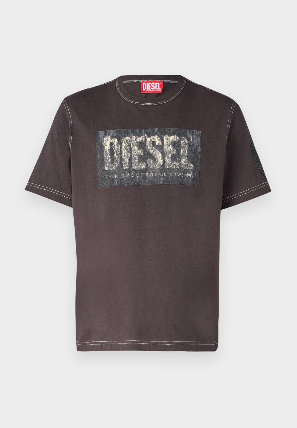 

Футболка с принтом Diesel, черный