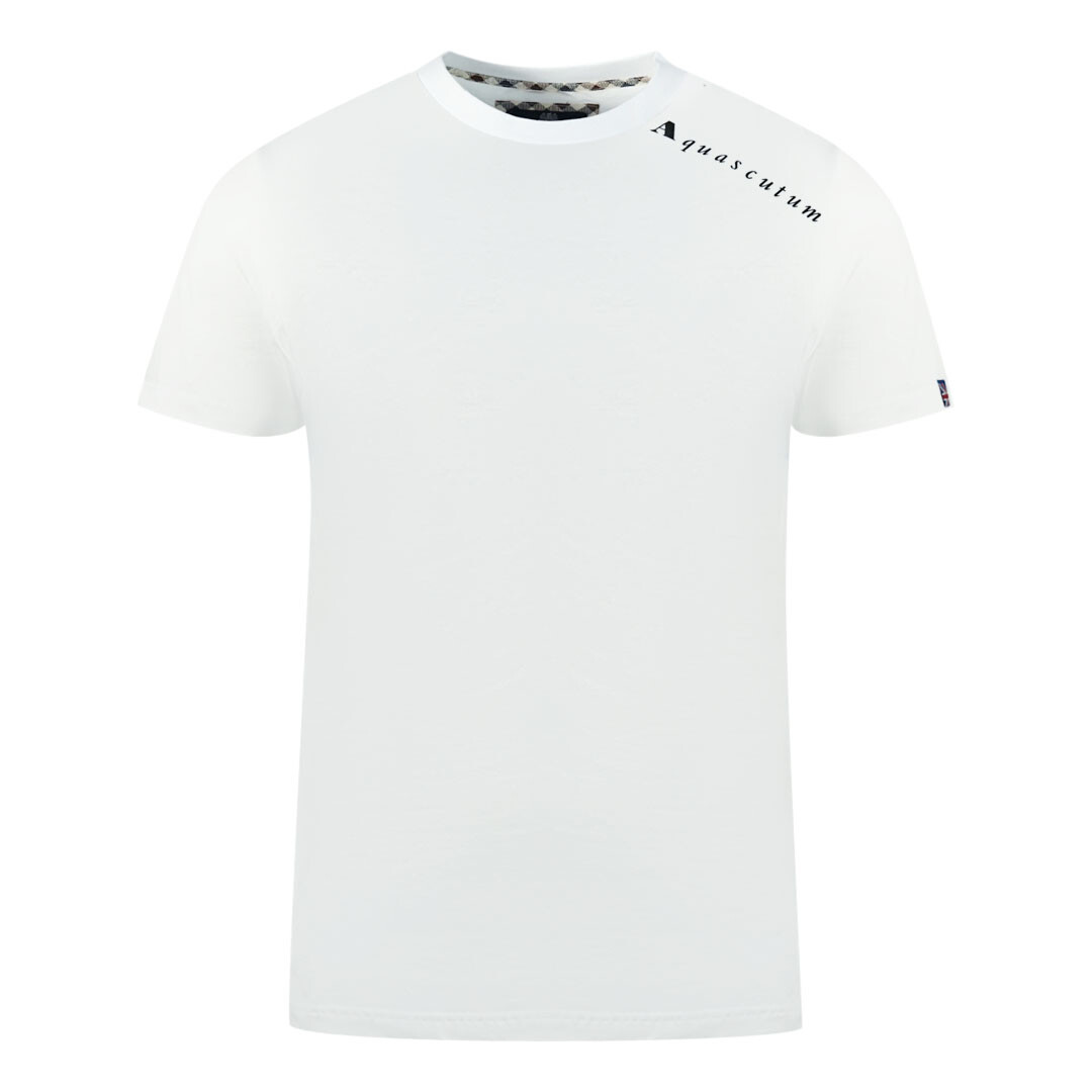 

Футболка с логотипом на плечах Aquascutum, белый
