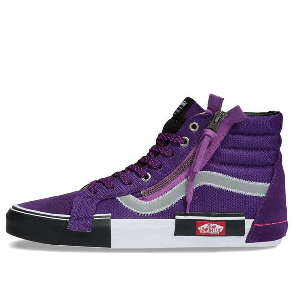 Dark purple high top vans best sale