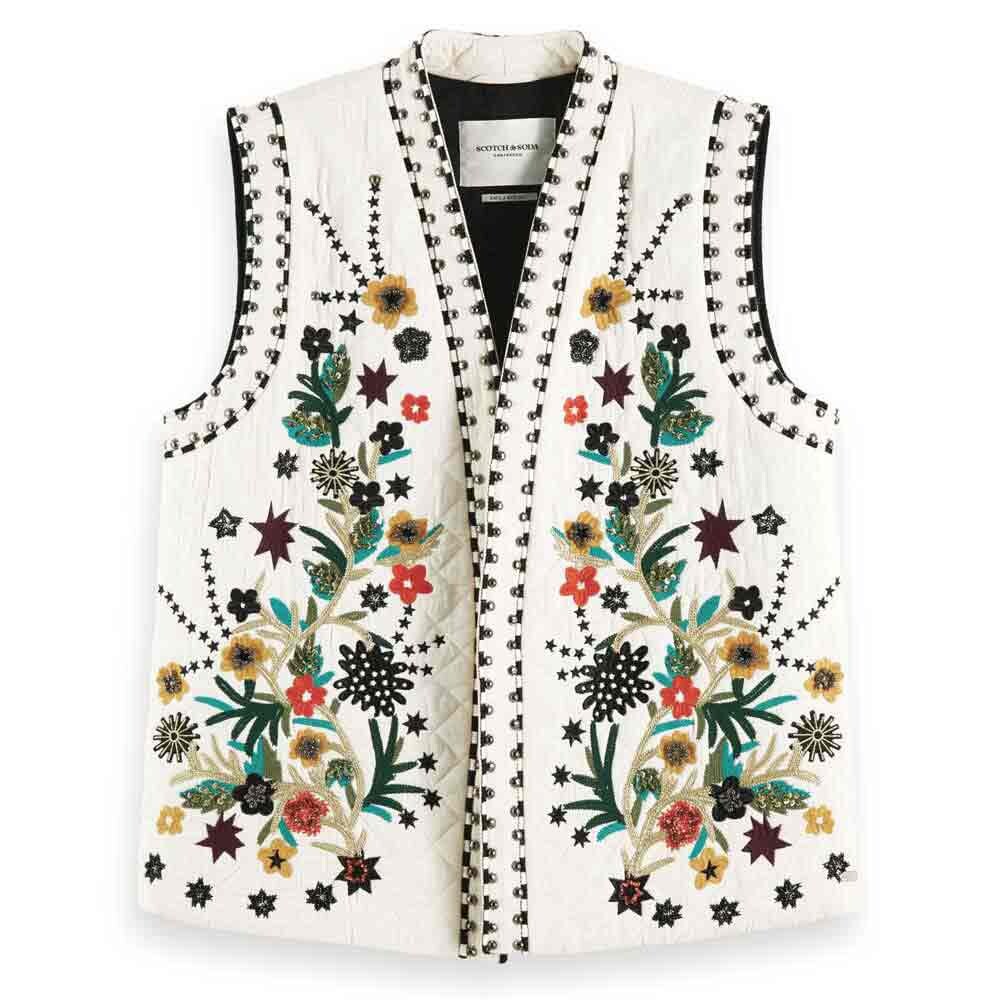 

Блейзер Scotch & Soda Embroidered, бежевый