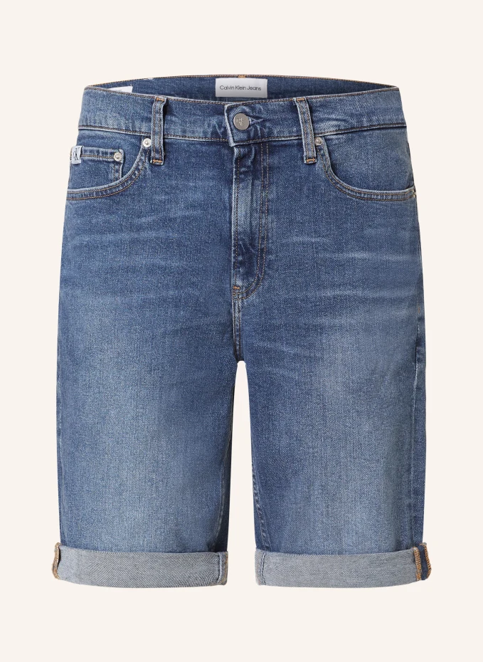 Джинсовые шорты узкого кроя Calvin Klein Jeans, синий neue 99 99% reine nachname sn zinn wrfel geschnitzte element periodensystem