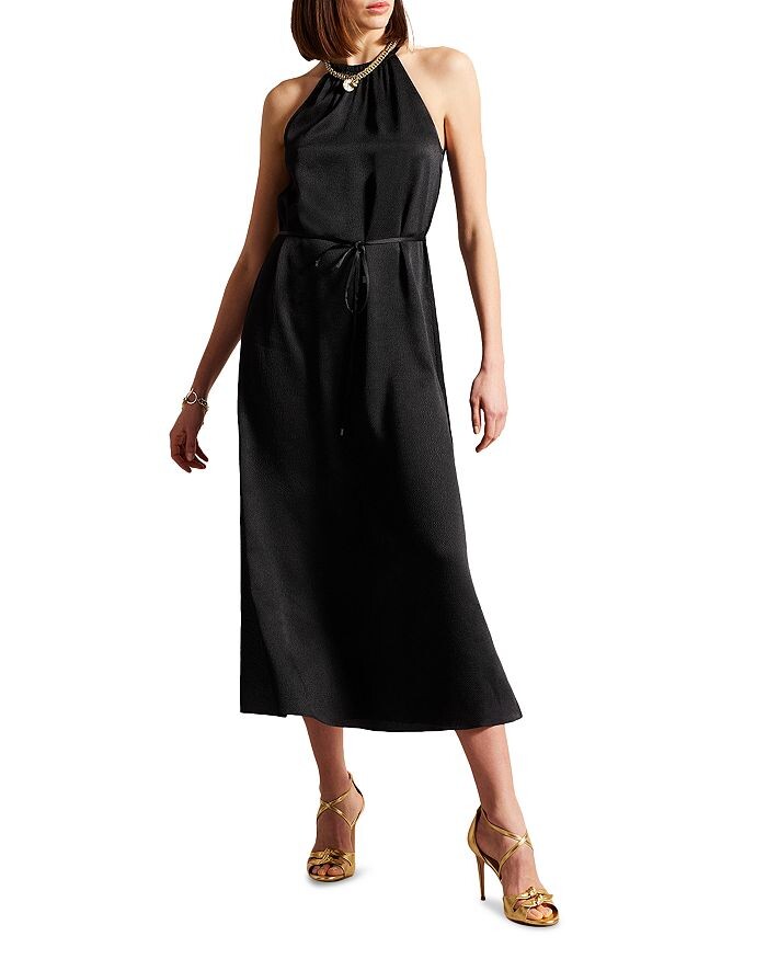 

Платье миди Roxieyy с лямкой на шее Ted Baker