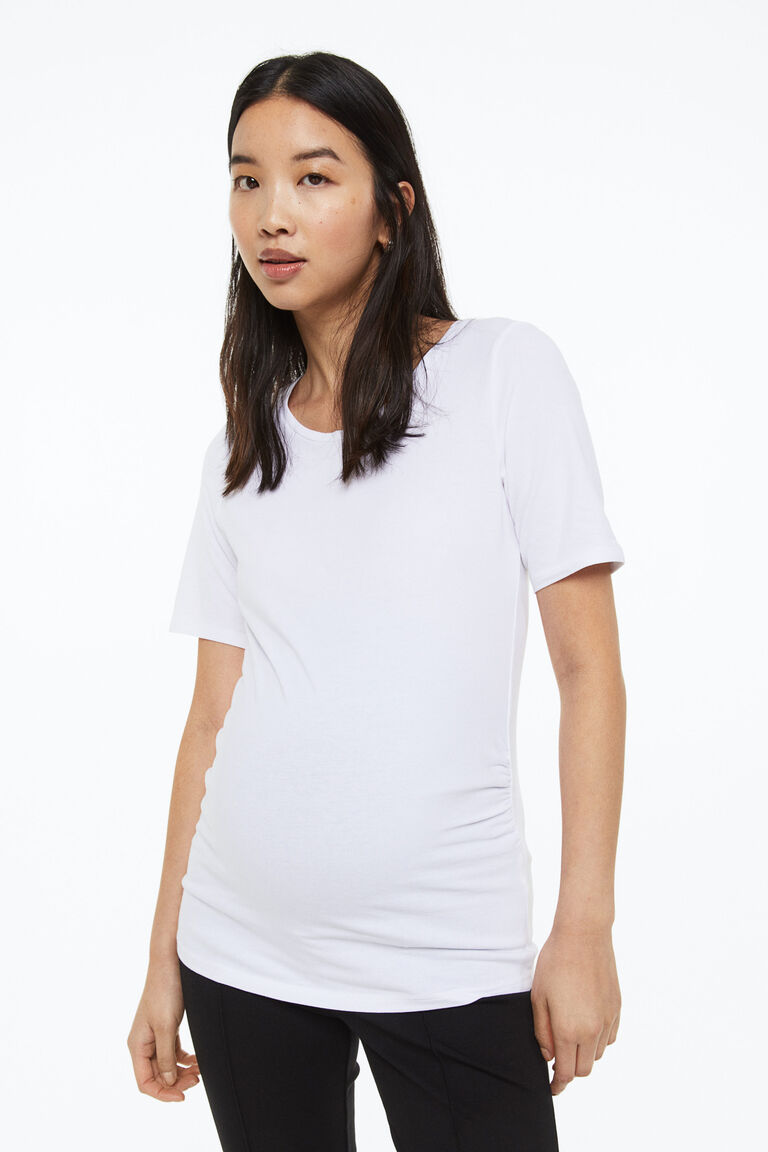 цена Комплект из двух хлопковых футболок H&M, белый