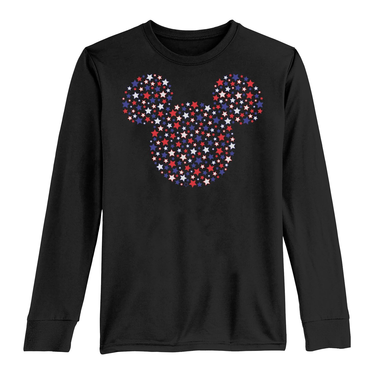 

Футболка с длинными рукавами и графическим рисунком Disney's Mickey Mouse & Friends для мальчиков 8–20 лет Americana Star Fill Licensed Character
