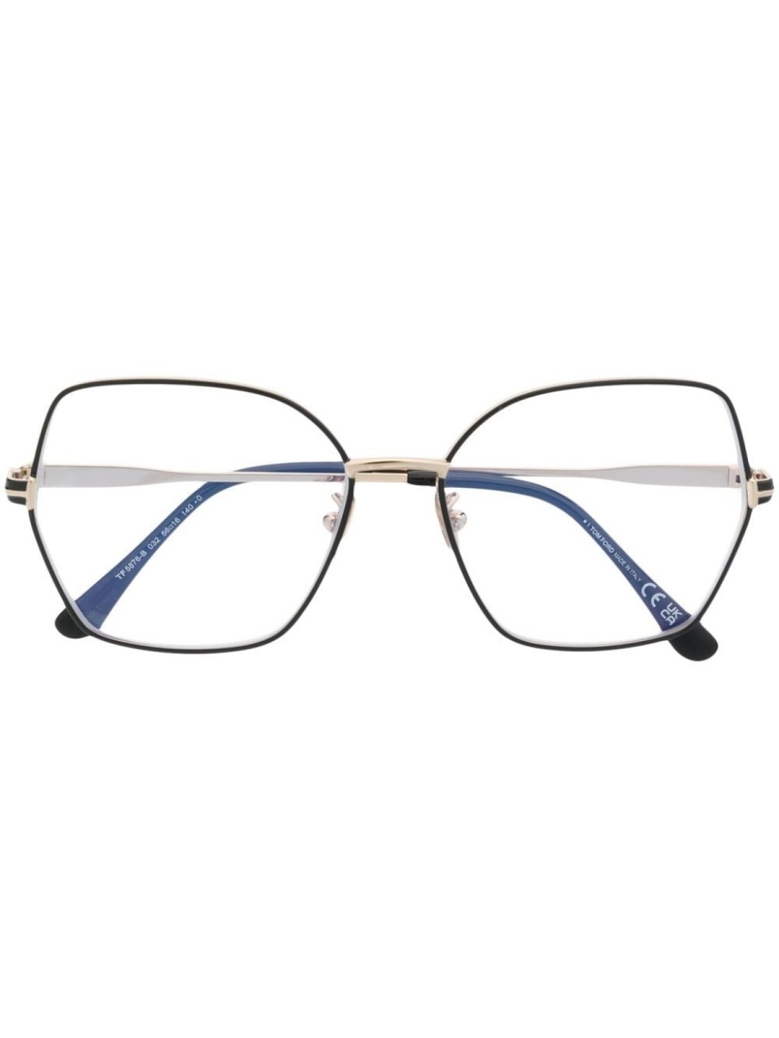 

TOM FORD Eyewear очки в оправе 'бабочка', золотой