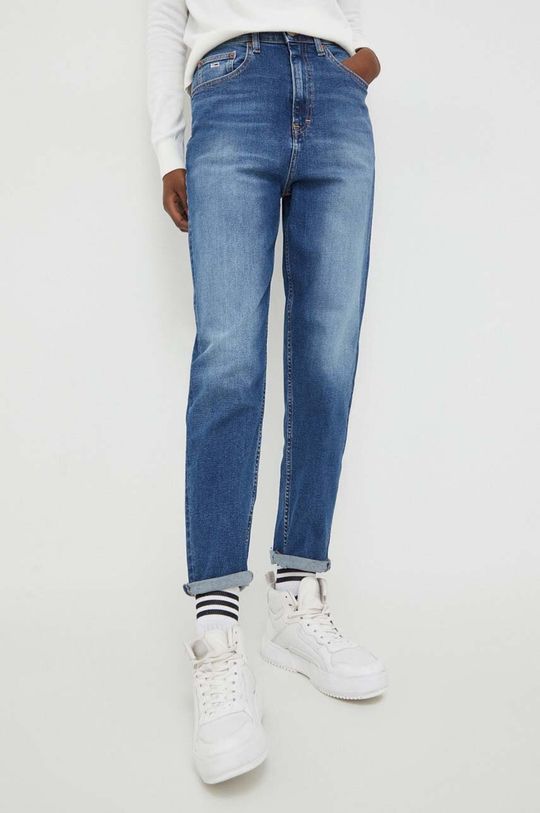 Джинсы Tommy Jeans, синий джинсы мом с завышенной талией 44 fr 50 rus белый