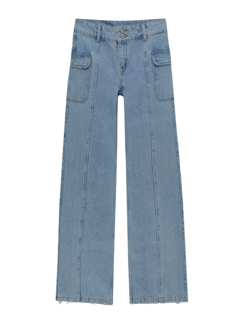 

Расклешенные джинсы Pull&Bear, синий