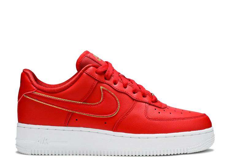 Air force 1 red nike sign best sale