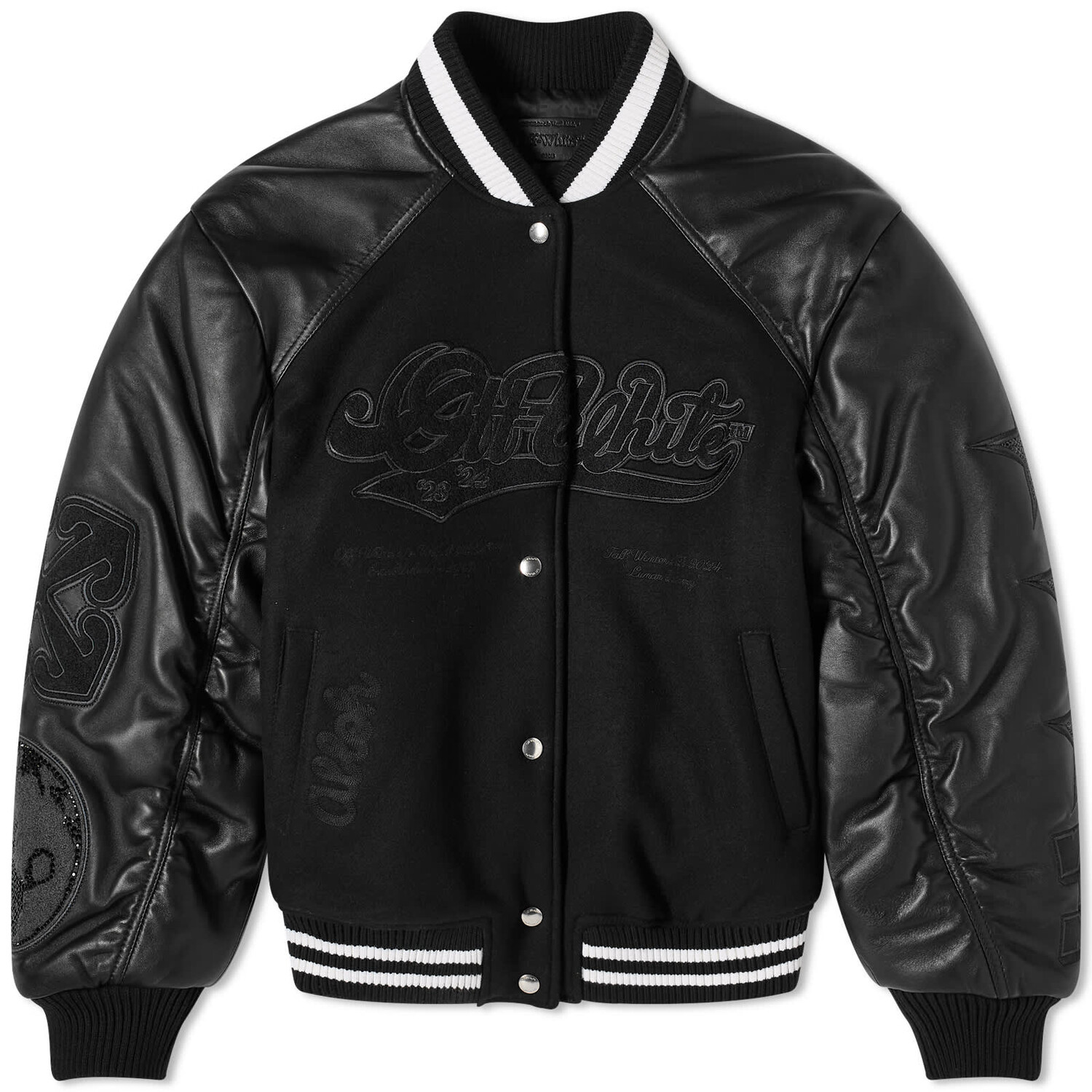 

Куртка Off-White Moon Wheel Varsity, черный