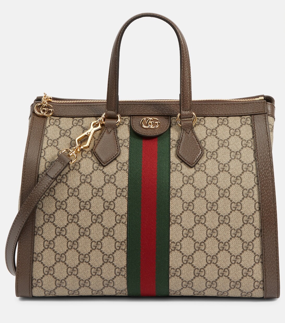 

Сумка-тоут Ophidia GG среднего размера Gucci, коричневый