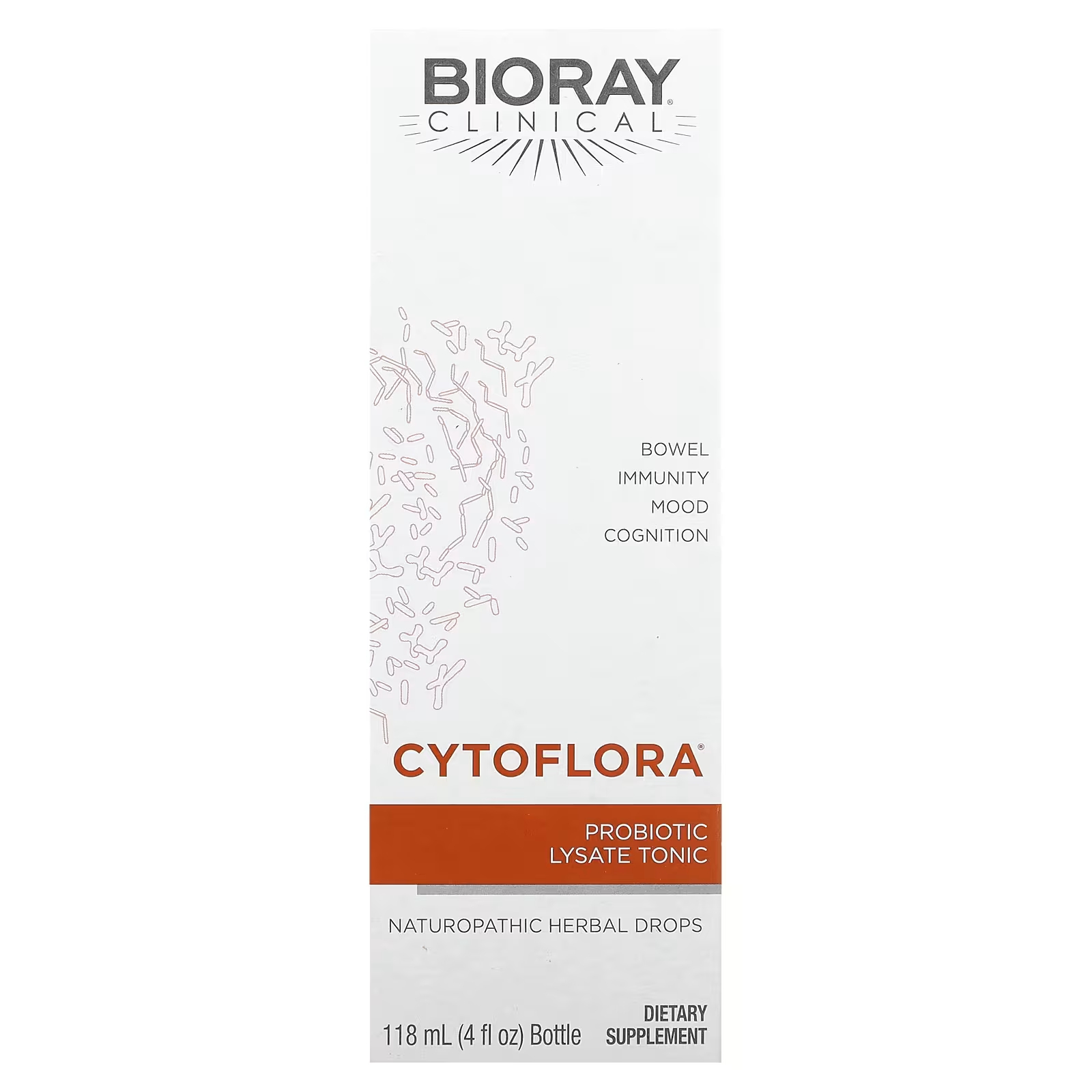 CytoFlora Пробиотический лизатный тоник, 4 жидких унции (118 мл) Bioray
