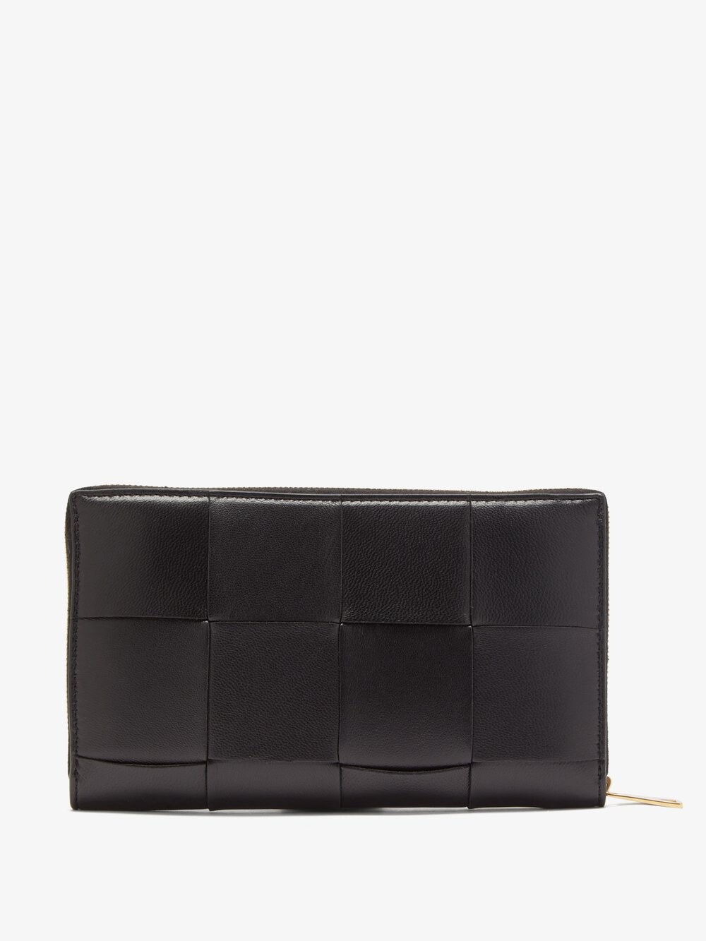 

Кожаный кошелек на кассетной молнии Bottega Veneta, черный