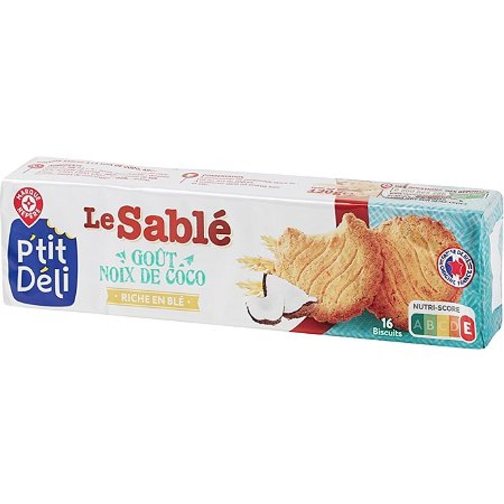 

Кокосовое песочное печенье 120 г - P'TIT DELI Frankreich