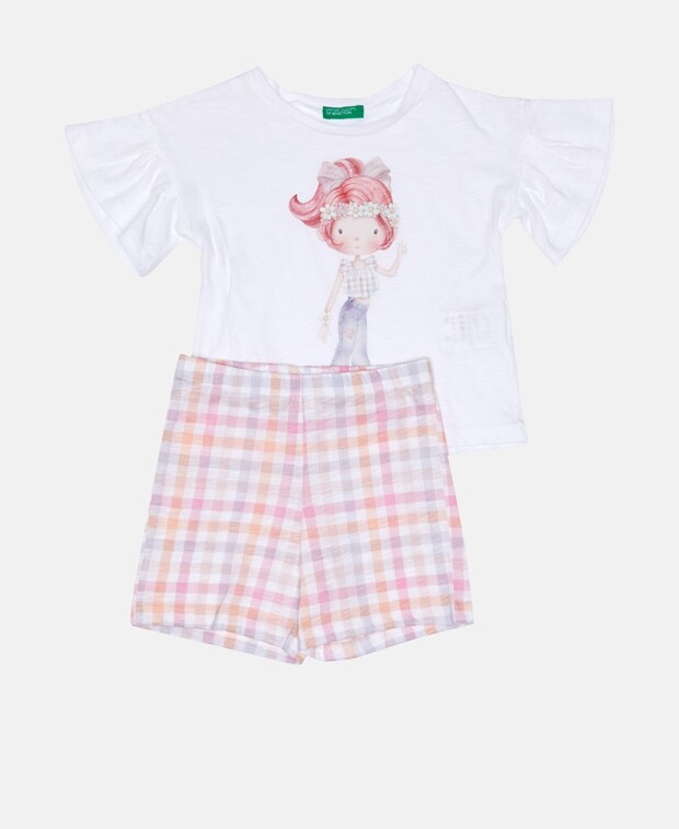 

Пижама United Colors of Benetton, белый